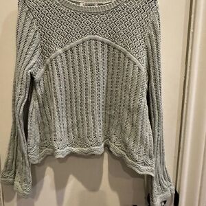 Hooked Up by IOT Textured Mint Sweater